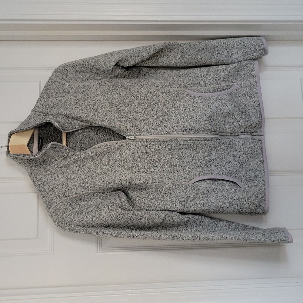 Eddie Bauer Gray Zip Up Jacket Size Small